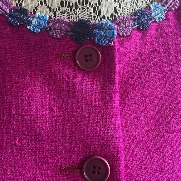 NWT Romeo Gigli Silk Purple Jacket Size 2 - Picture 6 of 10